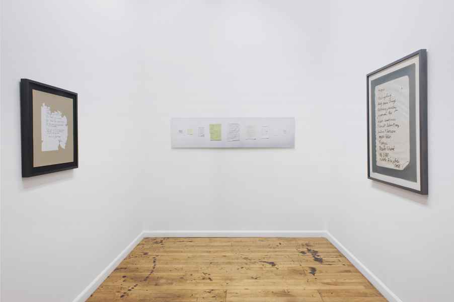 Installation View From left to right: Passion Aggression, Coping Mechanics, Home